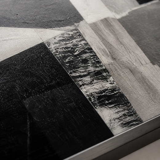 Folded in Black | Metal Framed — surface close-up