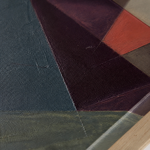 An Angle of Plum | Canvas — surface close-up
