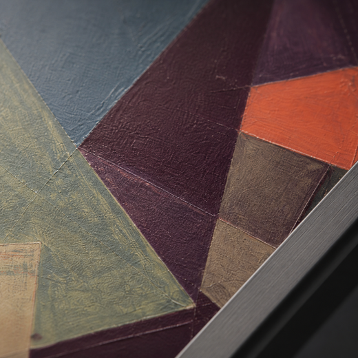 An Angle of Plum | Metal Framed — surface close-up
