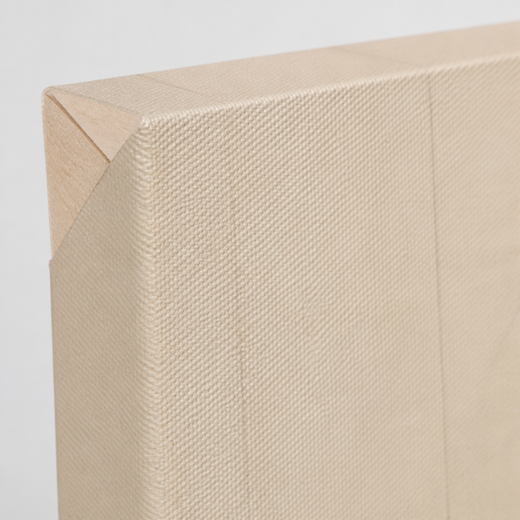 The Small Blue Curve | Canvas — edge close-up