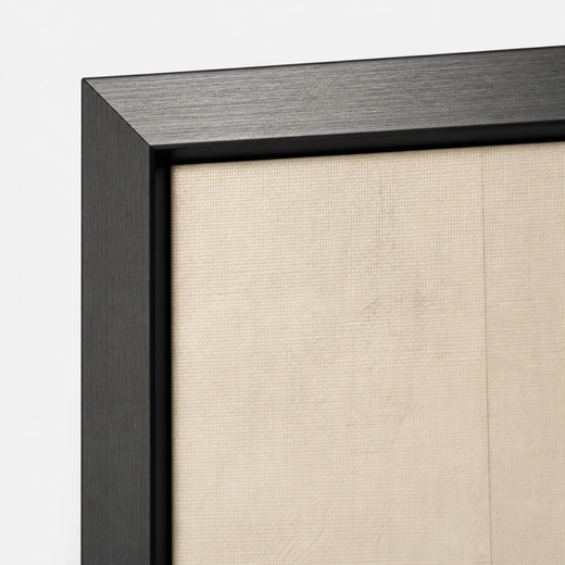 The Small Blue Curve | Metal Framed — edge close-up