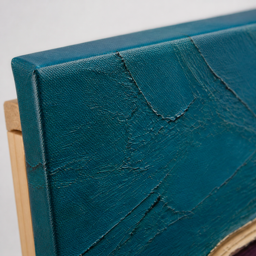 Four Colours Meet | Canvas — edge close-up