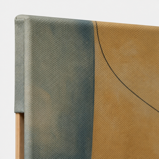 Interlocking Forms | Canvas — edge close-up