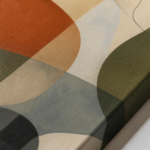 Interlocking Forms | Canvas — surface close-up