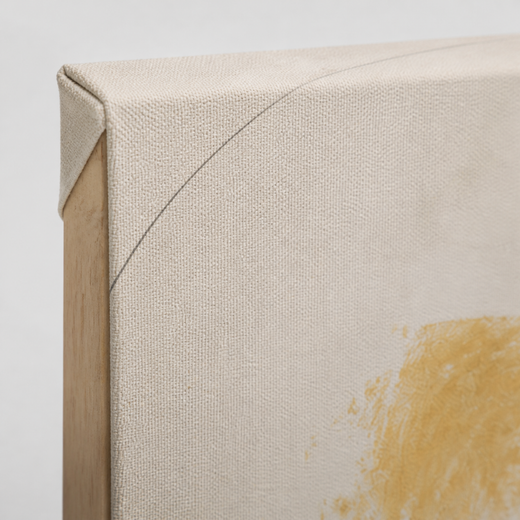 An Ochre Patch | Canvas — edge close-up