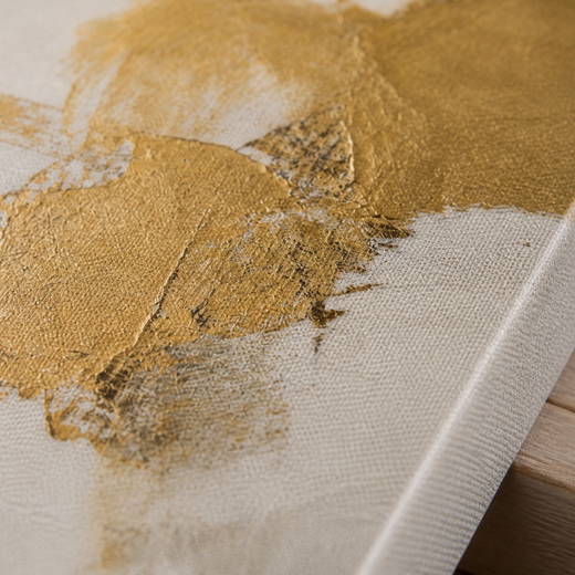 An Ochre Patch | Canvas — surface close-up