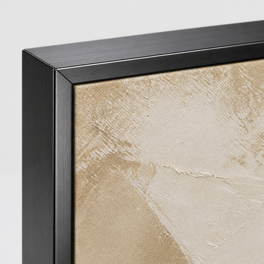 Where Ochre Meets Black | Metal Framed — edge close-up