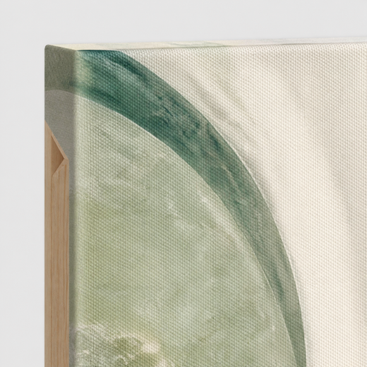 A Green Turn | Canvas — edge close-up