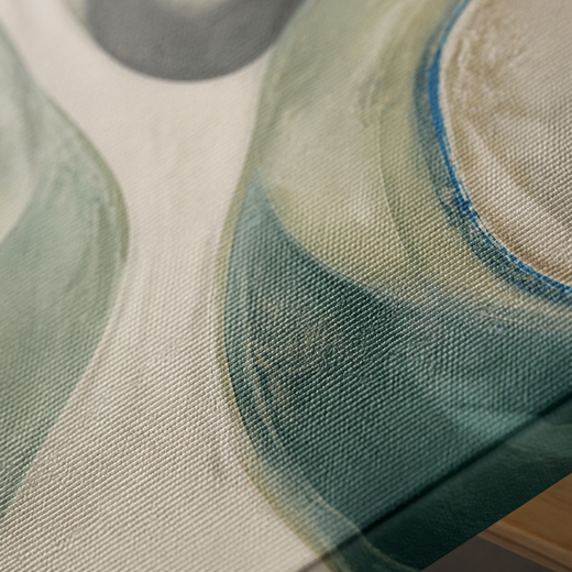 A Green Turn | Canvas — surface close-up