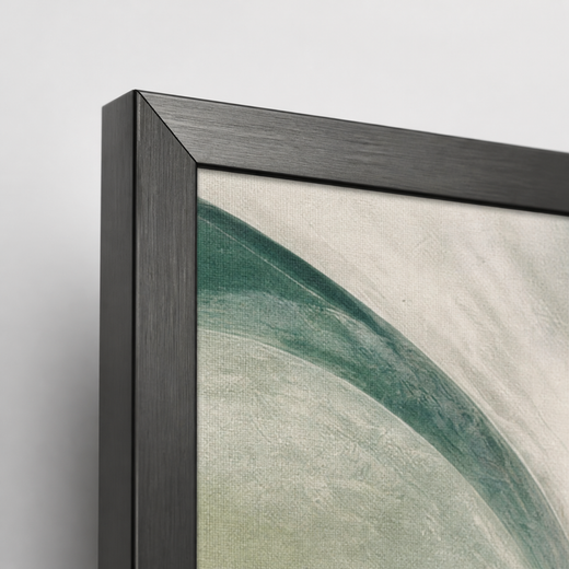 A Green Turn | Metal Framed — edge close-up