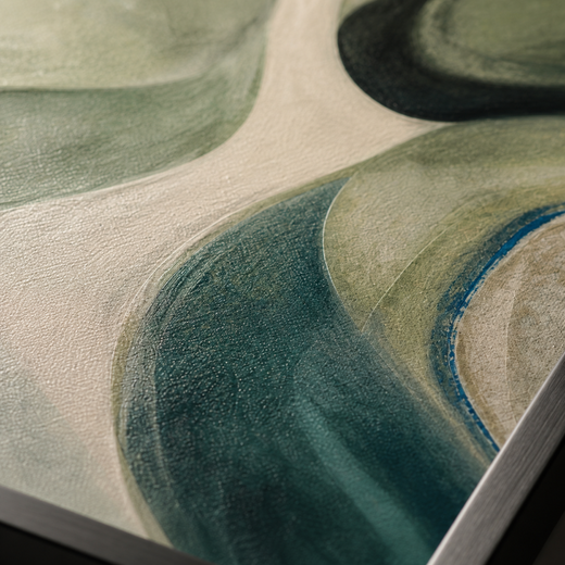 A Green Turn | Metal Framed — surface close-up