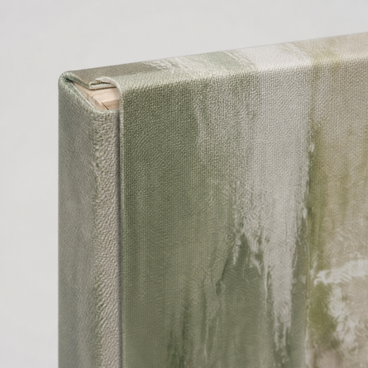 Green in the Mist | Canvas — edge close-up