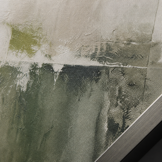 Green in the Mist | Metal Framed — surface close-up