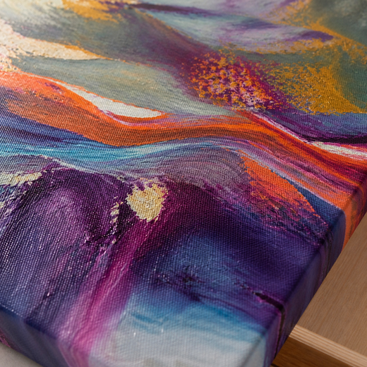 Beyond the Bend | Canvas — surface close-up