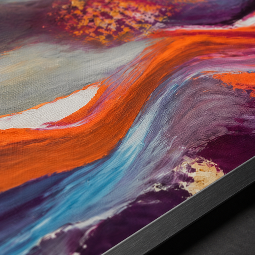 Beyond the Bend | Metal Framed — surface close-up