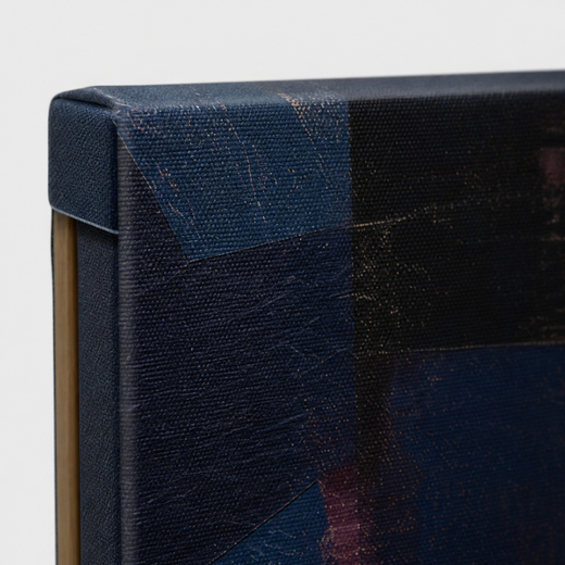 Pieces of Midnight | Canvas — edge close-up