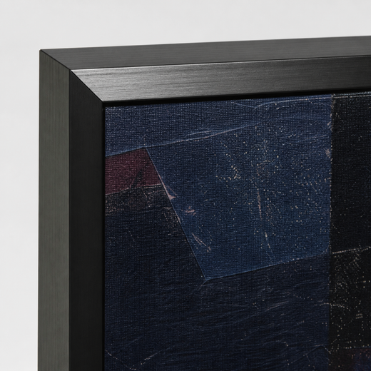 Pieces of Midnight | Metal Framed — edge close-up