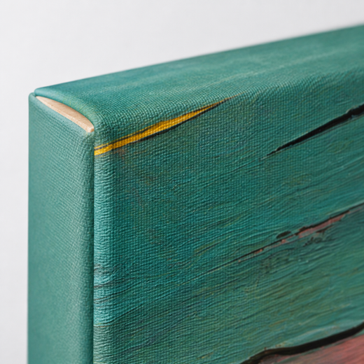 Across the Turquoise | Canvas — edge close-up