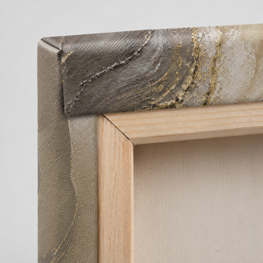 Lines of Sand | Canvas — edge close-up