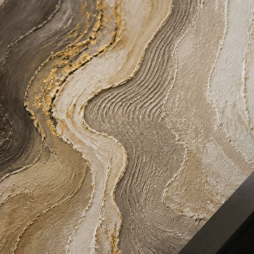 Lines of Sand | Metal Framed — surface close-up