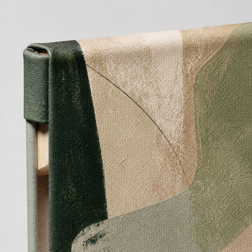 Green in Good Company | Canvas — edge close-up