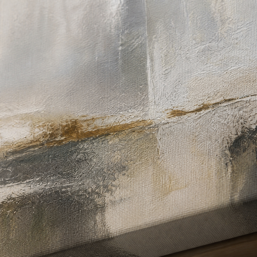 Quiet Estuary | Canvas — surface close-up