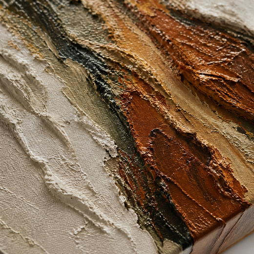 Between Stone and Green | Canvas — surface close-up