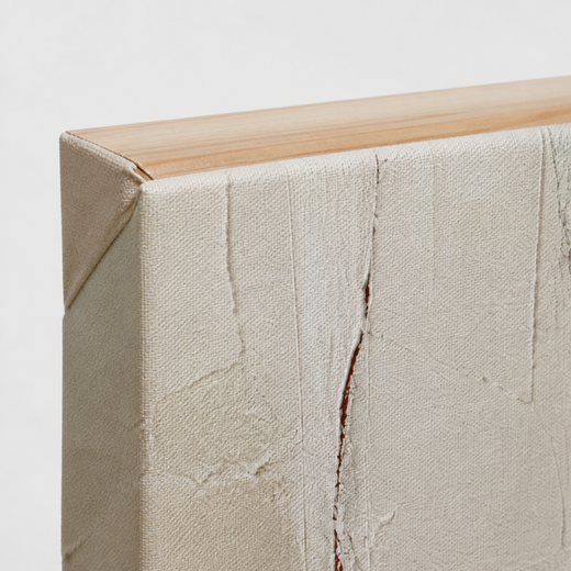 One Red Opening | Canvas — edge close-up