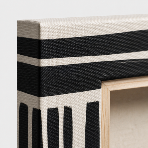 Line by Line | Canvas — edge close-up