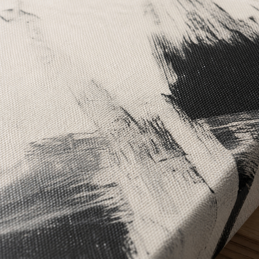 Quick in Black | Canvas — surface close-up