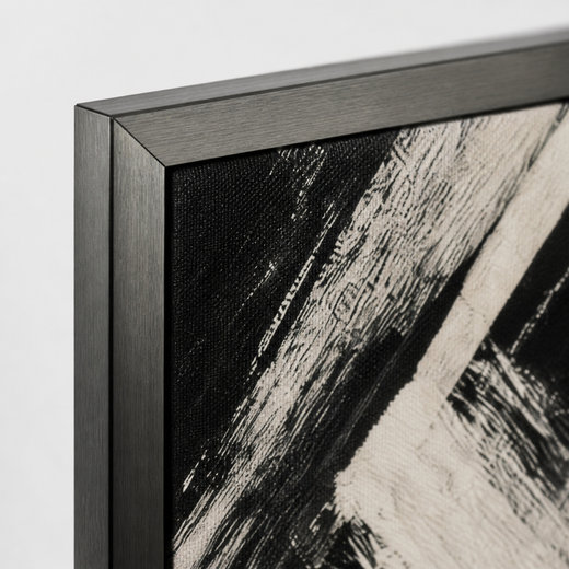 Quick in Black | Metal Framed — edge close-up