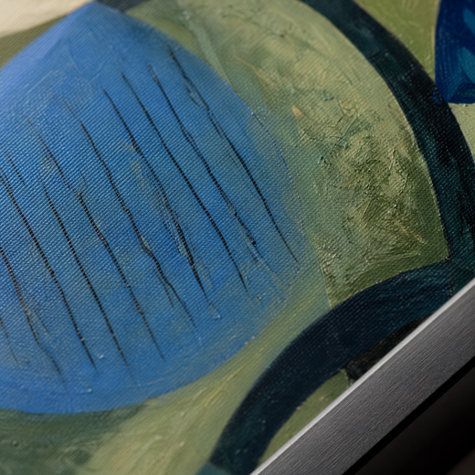 Blue Seed | Metal Framed — surface close-up
