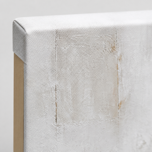 Gold Between Greys | Canvas — edge close-up
