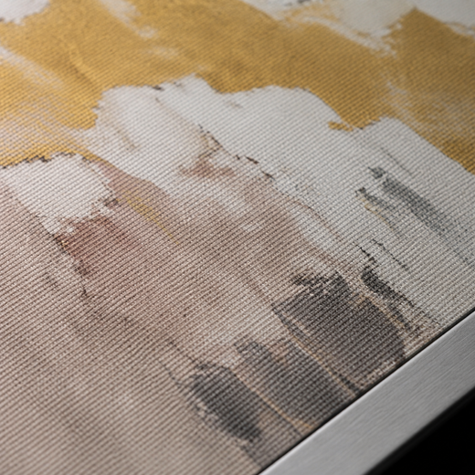 Gold Between Greys | Metal Framed — surface close-up