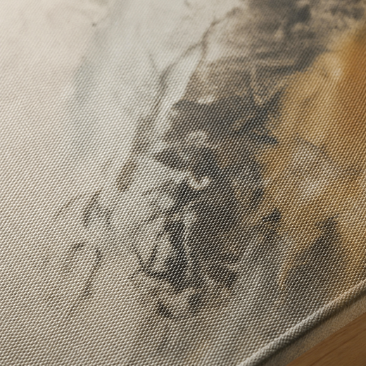 A Little Ochre Light | Canvas — surface close-up
