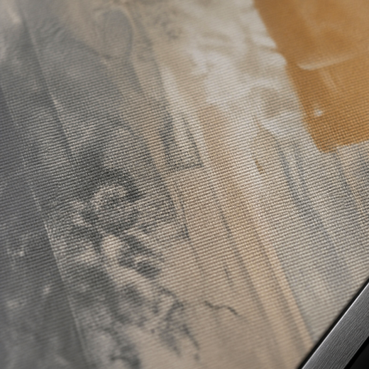 A Little Ochre Light | Metal Framed — surface close-up