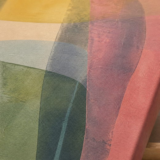 Sun Through Colour | Canvas — surface close-up