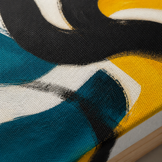 Turn Toward Yellow | Canvas — surface close-up