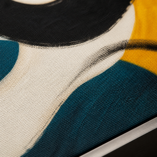 Turn Toward Yellow | Metal Framed — surface close-up