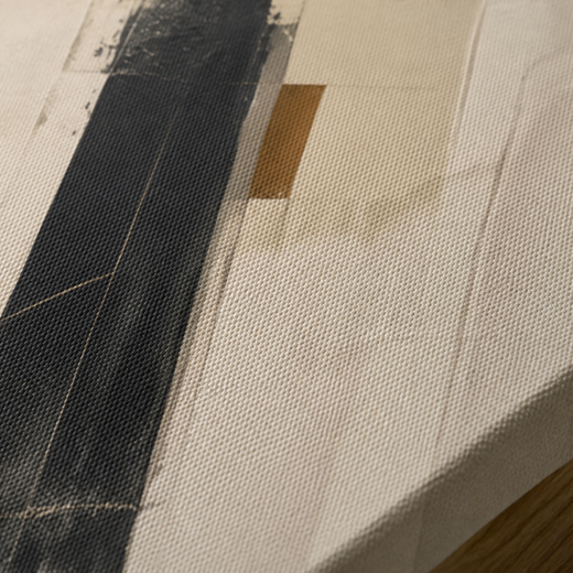 Two Presences | Canvas — surface close-up
