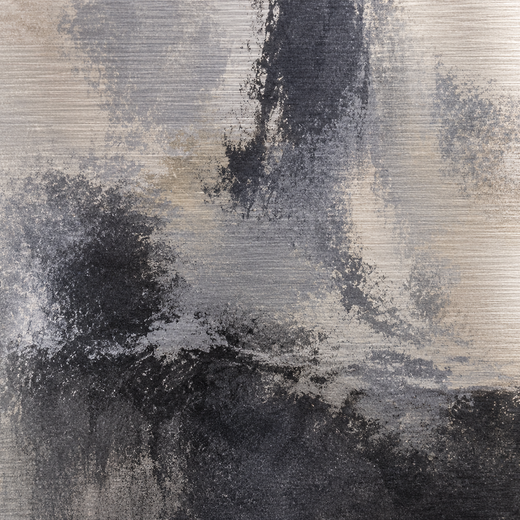 Grey Drifts | Brushed Aluminum Print — surface close-up