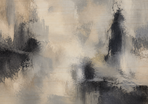 Grey Drifts | Wood Print — surface close-up
