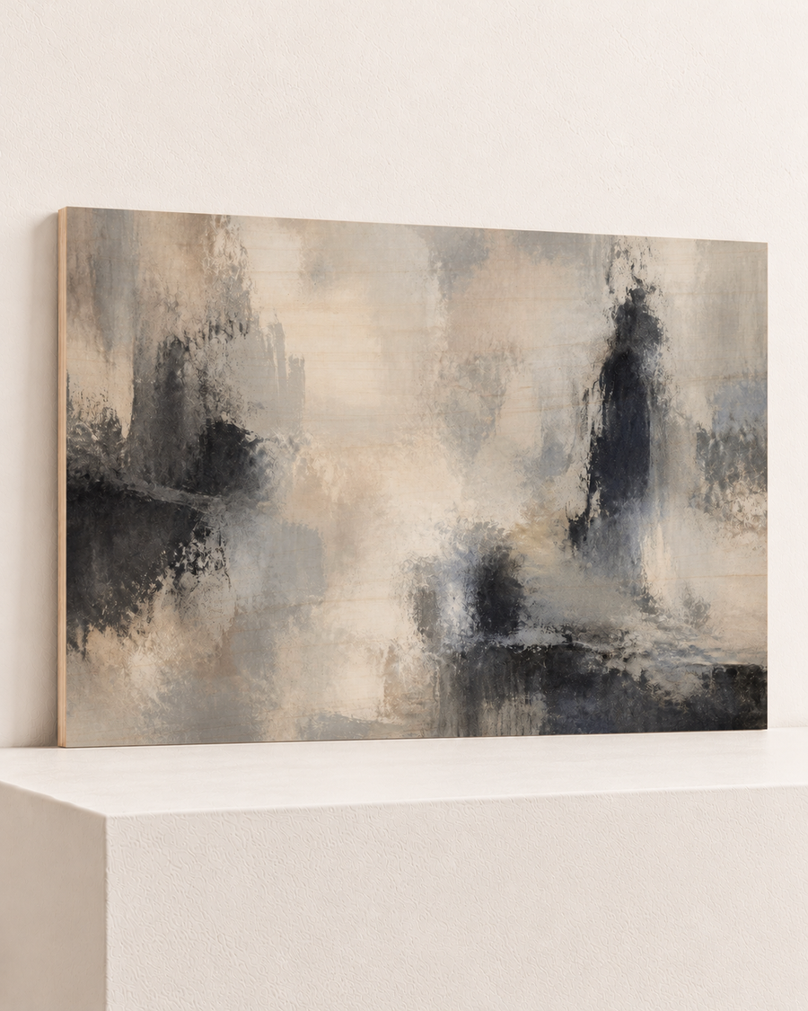 Grey Drifts | Wood Print