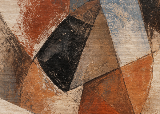 Warm Angles | Brushed Aluminum Print — surface close-up