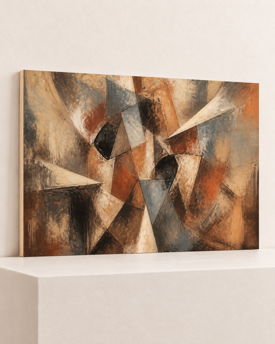 Warm Angles | Wood Print