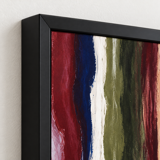 Colour in Motion | Metal Framed — edge close-up