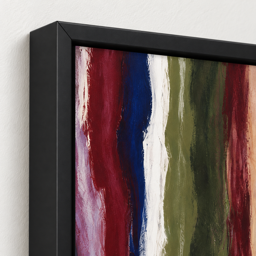 Colour in Motion | Metal Framed — edge close-up