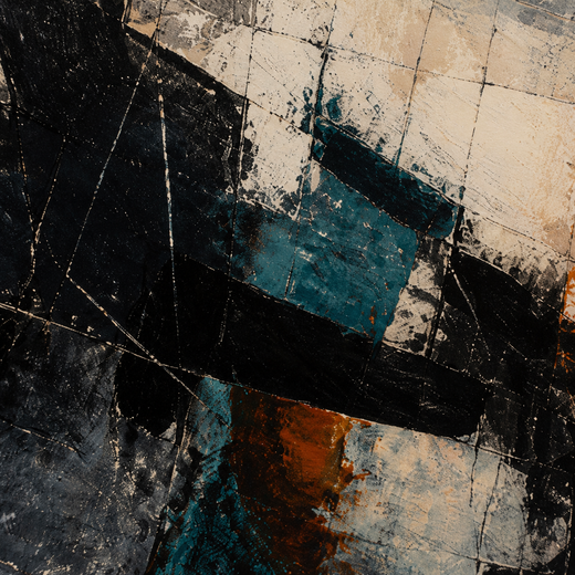 Where Blue Breaks | Metal Framed — surface close-up