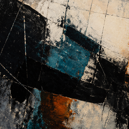 Where Blue Breaks | Metal Framed — surface close-up