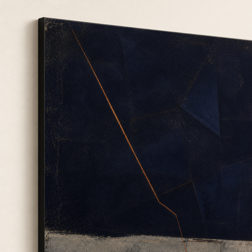 A Fine Orange Line | Foam Print — edge close-up
